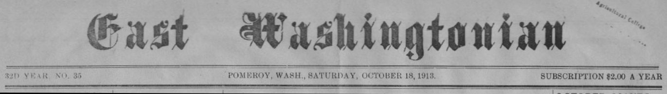 East Washingtonian newspaper logotype