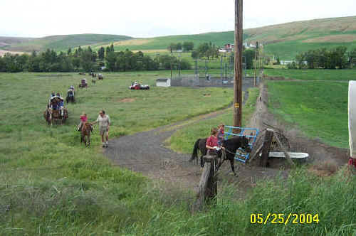 Lewis & Clark Bicentennial Trail Ride through Columbia/Garfield Counties, May 2003