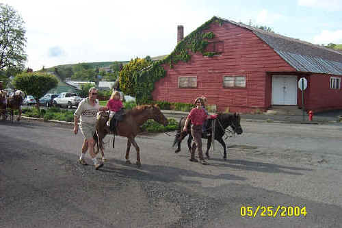 Lewis & Clark Bicentennial Trail Ride through Columbia/Garfield Counties, May 2003 in Pomeroy WA