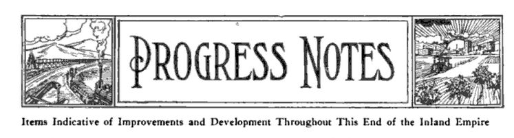 the masthead for Progress Notes column