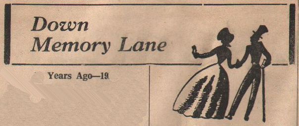 Logo for Down Memory Lane column