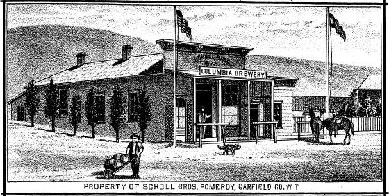  Columbia Brewery, Pomeroy WA,  1882