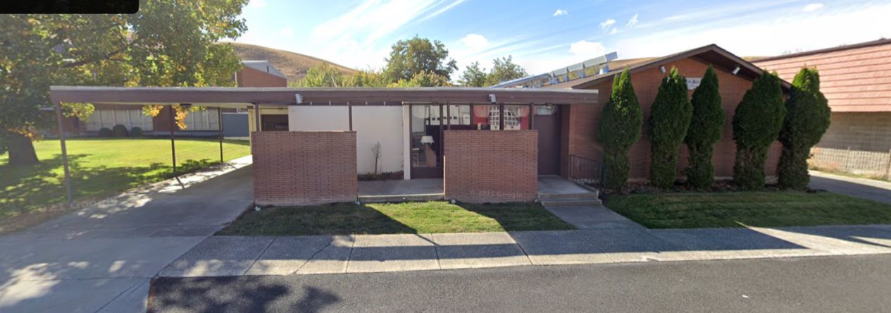 View of the Richardson-Brown Funeral Home in Pomeroy WA as taken by the googlecar