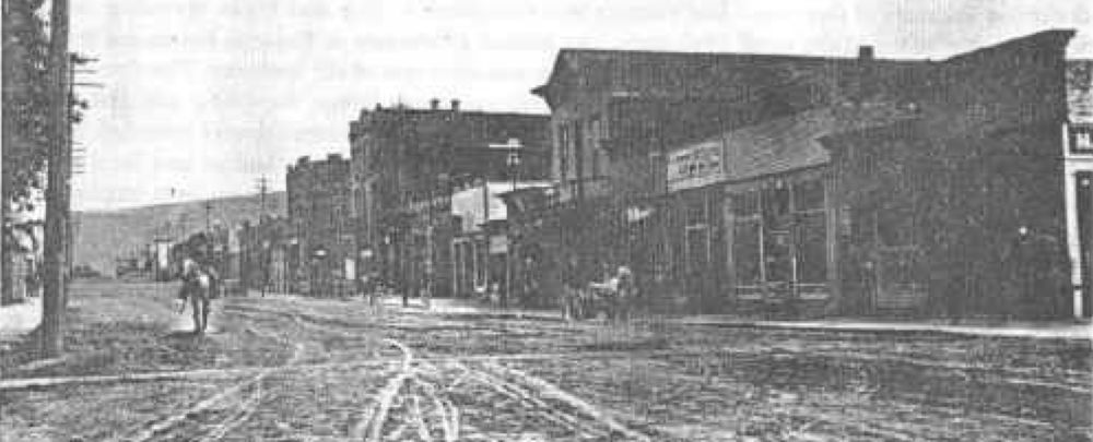 Downtown Pomeroy Washington, 1908